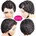 Short Curly Pixie Cut 13x4 Lace Front 100% Human Hair Wigs for Black Woman