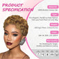 Short Curly Pixie Cut 13x4 Lace Front 100% Human Hair Wigs for Black Woman
