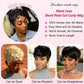 Short Curly Pixie Cut 13x4 Lace Front 100% Human Hair Wigs for Black Woman