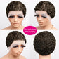 Short Curly Pixie Cut 13x4 Lace Front 100% Human Hair Wigs for Black Woman