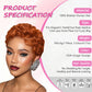 Short Curly Pixie Cut 13x4 Lace Front 100% Human Hair Wigs for Black Woman
