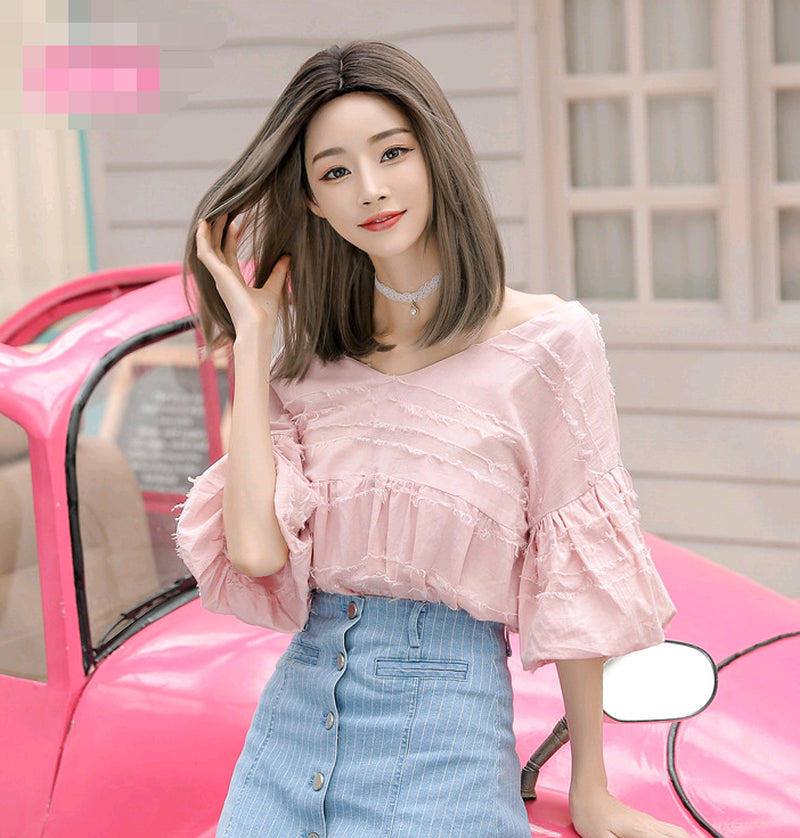 Wig in the Long Straight Hair Fashion Realistic Wig Wig Long Straight Hair