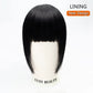 Human Hair Clip-In Bangs 3D Blunt Cut Extensions