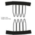 50Pcs Wig Combs to Secure Wig 4-7Teeth Wig Comb Wig Clips with Cloth for Making Wig Caps Steel Material Clips Combs