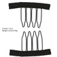 50Pcs Wig Combs to Secure Wig 4-7Teeth Wig Comb Wig Clips with Cloth for Making Wig Caps Steel Material Clips Combs