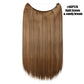 Synthetic Invisible Wire Hair Extensions Secret Fish Line Hairpiece