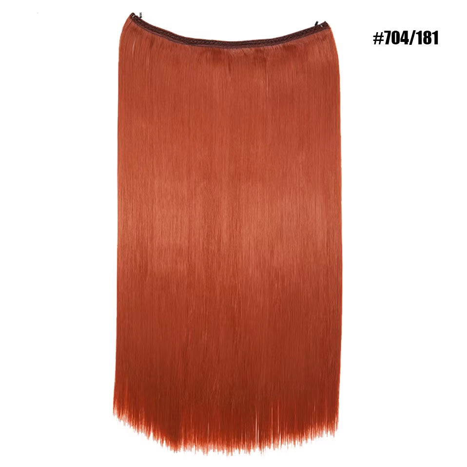 Synthetic Invisible Wire Hair Extensions Secret Fish Line Hairpiece