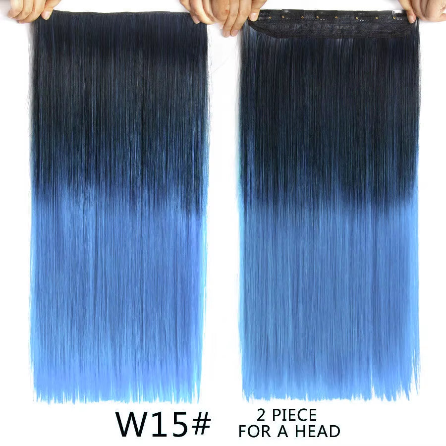 Favourite Long Wavy Synthetic Clip-In Hair Extensions 5 Clips