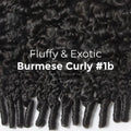 Tedhair Wear and Go 180% Density Half Wig Burmese Curly