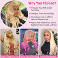 613 Blonde Bundles with Closure Brazilian Blonde Human Hair Body Wave 613 3 Bundles with 4×4 Lace Closure 100% Brazilian Virgin Remy Human Hair 150% Density Free Part (10 12 14+10, 613#)