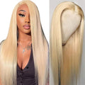 613 Lace Front Wig Human Hair 13X4 HD Transparent Lace Front Wigs Human Hair 180% Density Blonde Glueless Wigs Human Hair 613 HD Straight Lace Frontal Wigs Human Hair Pre Plucked (34 INCH)