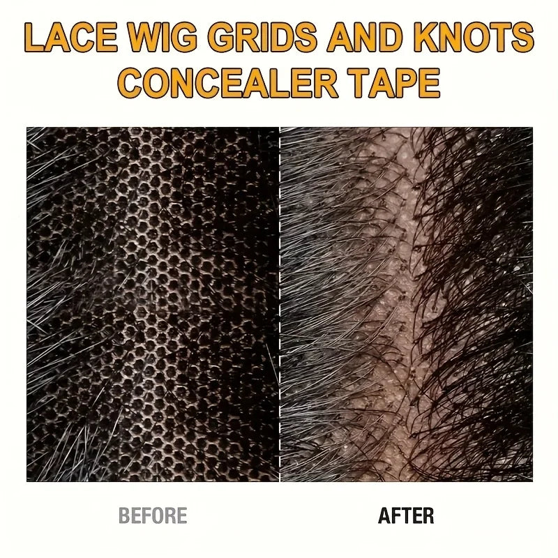 Non-Slip Silicone Wig Adhesive Tape Breathable Lace Wig Grids Knots Healer Hair Tape for Secure and Comfortable Fit