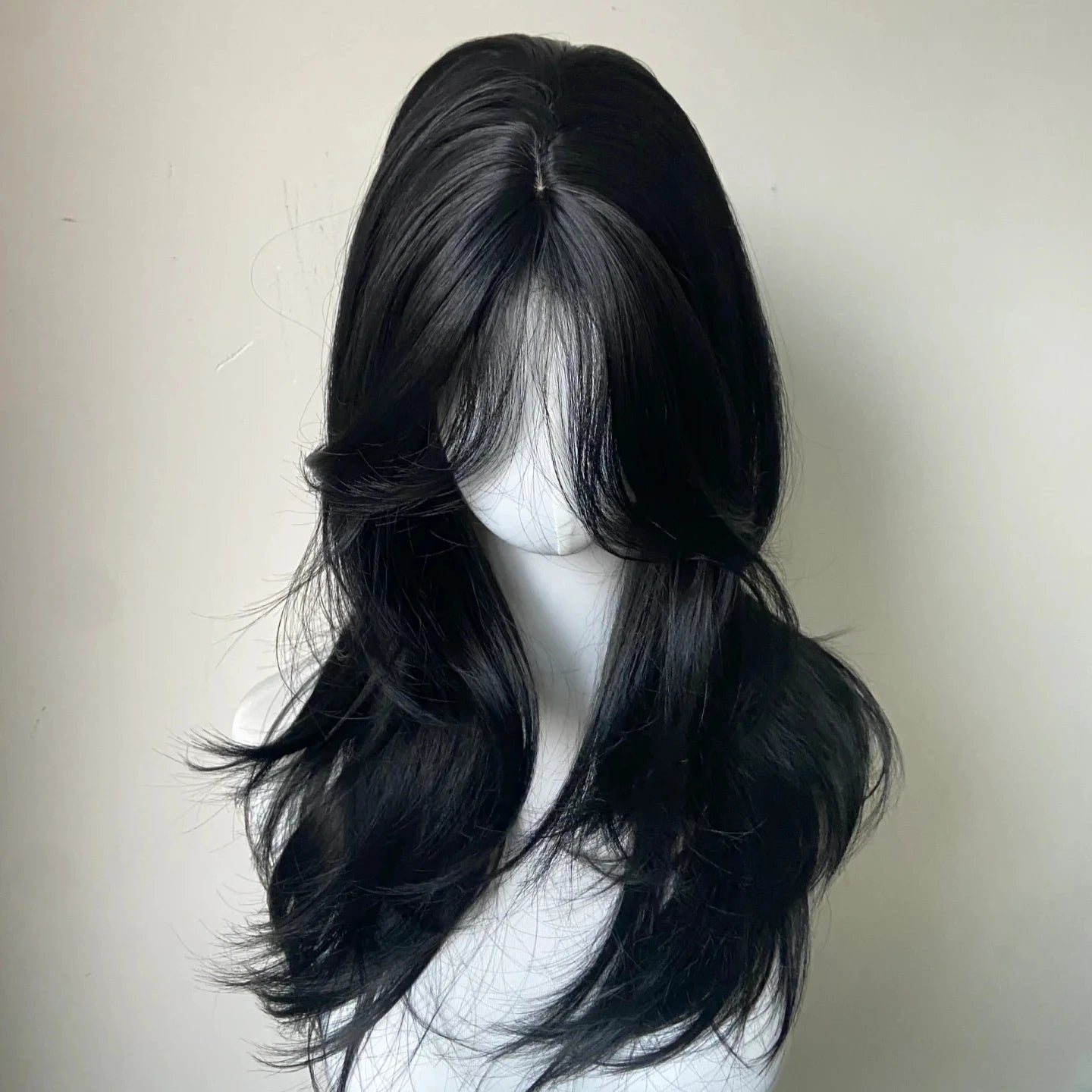 Luxurious Body Wavy Rose Headband Wig with French Bangs - Premium Quality Synthetic Hair