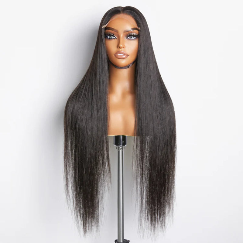 Tedhair 180% Density 5X5 Glueless Lace Closure Wig Straight