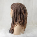 Tedhair 12 Inches 13X2 Reggae Twisted Medium Braids Lace Front Wig Pre-Plucked