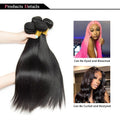 Natural Color Straight Human Hair Bundles 14-30 Inches Brazilian 1 3 4 Bundle Remy Human Hair Extensions Double Weft
