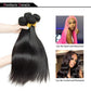 Natural Color Straight Human Hair Bundles 14-30 Inches Brazilian 1 3 4 Bundle Remy Human Hair Extensions Double Weft