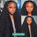 Loose Deep Wave 13x6 HD Lace Front Wig – 100% Brazilian Human Hair, 30–40 Inch, High Density