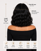 Body Wave Bob Wig with Bangs Short Full Machine Made Human Hair Wigs 220% Density Loose Body Wave Brazilian Natural Black Color