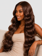 Chocolate Brown Body Wave Glueless HD Lace Human Hair Wig