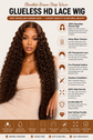 Deep Wave Human Hair Wigs Chocolate Brown 13X6 Hd Lace Frontal Wig Human Hair 250 Density Curly Pre Plucked Brazilian Wigs