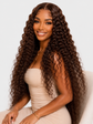 Deep Wave Human Hair Wigs Chocolate Brown 13X6 Hd Lace Frontal Wig Human Hair 250 Density Curly Pre Plucked Brazilian Wigs