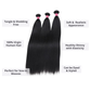 Straight Human Hair Bundles – Natural Color Weave