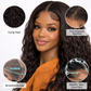 200 Density HD 13X6 Transparent Deep Water Wave Curly Lace Frontal Wigs 30 40 Inch 13X4 Lace Front Human Hair Wig