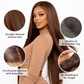 13X4 Chocolate Brown Straight Lace Front Wigs Human Hair 13X6 Transparent HD Lace Frontal Wig Pre Plucked Brown Glueless Wigs