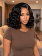 Gorgeous 13X6 Glueless HD Lace Front Wig - Body Wave Brazilian Human Hair Short Bob, Pre-Plucked & Ready to Wear for Effortless Style!