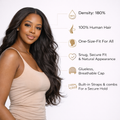 Body wave Wig Fit for all sizes