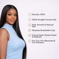 UNice Pre-Everything Lace Frontal Wig – Straight Human Hair