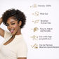 Short Pixie Cut Curly Lace Front Wigs Brazilian Remy Colored Human Hair Ombre Human Hair Wig HD Lace Front Wigs Pre Plucked 1 Inch Hairline Water Wave Pixie Cut Wigs for Black Women (