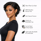 13x4 Pixie Cut Lace Front Wig – Natural Color Brazilian Human Hair