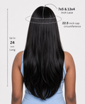 Luxurious Body Wavy Rose Headband Wig with French Bangs - Premium Quality Synthetic Hair