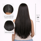 3x1 Middle Part Bone Straight Brazilian Wig