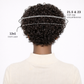 Short Pixie Cut Curly Lace Front Wigs Brazilian Remy Colored Human Hair Ombre Human Hair Wig HD Lace Front Wigs Pre Plucked 1 Inch Hairline Water Wave Pixie Cut Wigs for Black Women (