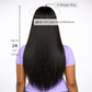 V Part Straight Wig – 100% Human Hair, No Sew U Part Half Wig, Ready to Wear