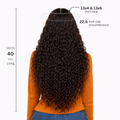 200 Density HD 13X6 Transparent Deep Water Wave Curly Lace Frontal Wigs 30 40 Inch 13X4 Lace Front Human Hair Wig