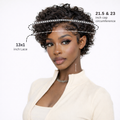 Short Pixie Cut Curly Lace Front Wigs Brazilian Remy Colored Human Hair Ombre Human Hair Wig HD Lace Front Wigs Pre Plucked 1 Inch Hairline Water Wave Pixie Cut Wigs for Black Women (#1B)