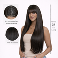 3x1 Middle Part Bone Straight Brazilian Wig