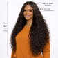 200 Density HD 13X6 Transparent Deep Water Wave Curly Lace Frontal Wigs 30 40 Inch 13X4 Lace Front Human Hair Wig