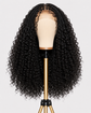 Natural Black Boho Braids Front Curly Glueless Human Hair Wig