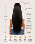 Natural Black Bone Straight Glueless HD Lace Human Hair Wig