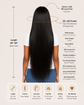 Natural Black Bone Straight Glueless HD Lace Human Hair Wig