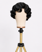 Natural Black Finger Wave Pixie Cut Human Hair Wig