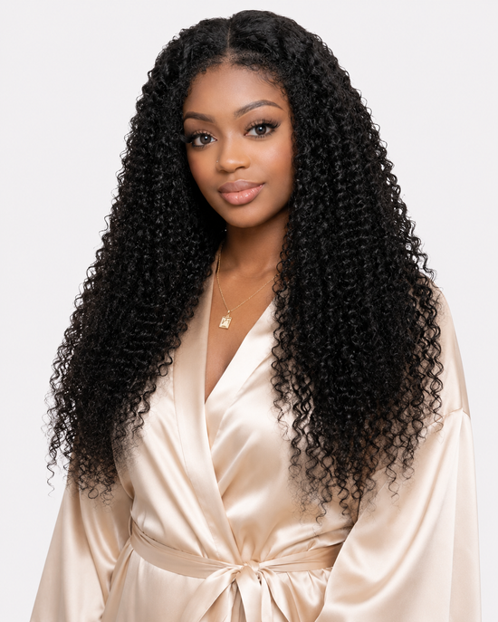 Premium HD Afro Kinky Curly Wig - 250 Density 100% Human Hair Lace Front for Stunning Deep Waves