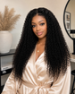 Premium HD Afro Kinky Curly Wig - 250 Density 100% Human Hair Lace Front for Stunning Deep Waves