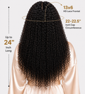 Premium HD Afro Kinky Curly Wig - 250 Density 100% Human Hair Lace Front for Stunning Deep Waves