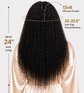 Premium HD Afro Kinky Curly Wig - 250 Density 100% Human Hair Lace Front for Stunning Deep Waves